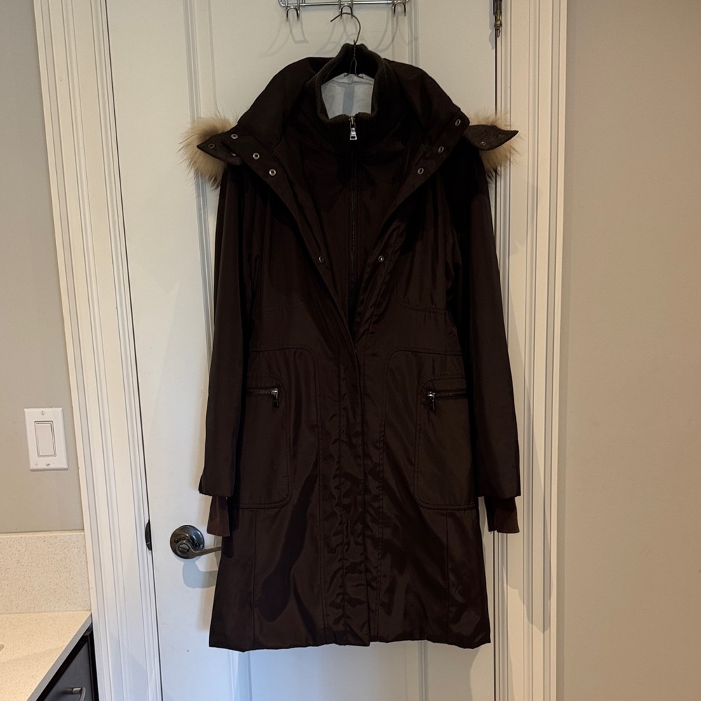 Women's Brown Parka Coat